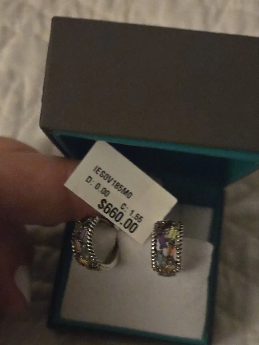 Effy Sterling Silver Multi-Color Crystal Ring - Women Jewelry